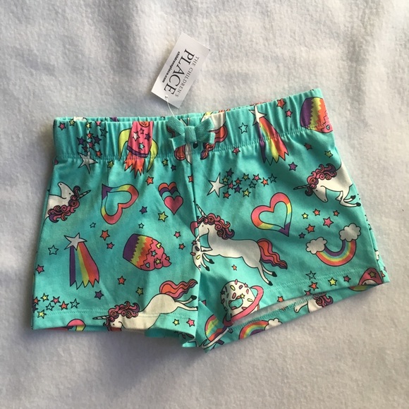 Cupcake Unicorn Pattern Print Women's Shorts
